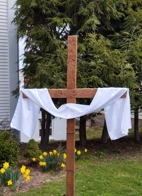 Cross in White